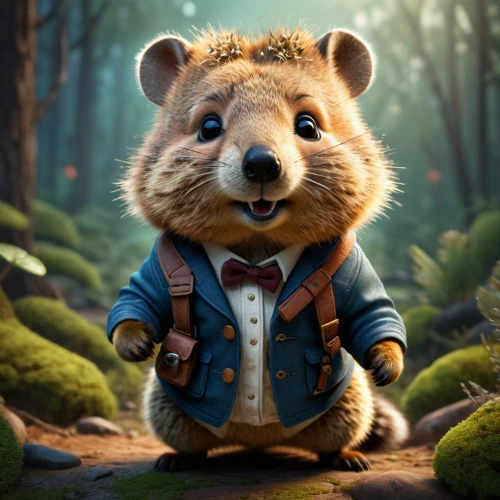 peter rabbit,cute cartoon character,anthropomorphized animals,leonardo,rocket raccoon,squirell,robin hood,raccoon,guardians of the galaxy,hobbit,mainzelmännchen,conker,north american raccoon,splinter,chipmunk,star-lord peter jason quill,strohbär,dormouse,zookeeper,cute animal,Photography,General,Fantasy