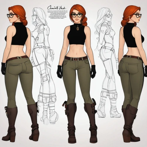 clary,costume design,lara,concept art,comic character,character animation,cassia,main character,adelita,ladies clothes,women's clothing,a uniform,cargo pants,concepts,game character,fashion vector,asuka langley soryu,clothes,fashion sketch,bodice,Unique,Design,Character Design