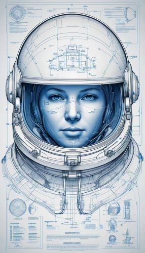 astronaut helmet,sci fiction illustration,astronaut,aquanaut,astronautics,cosmonaut,spacesuit,blueprint,capsule,blueprints,copyspace,astronauts,cd cover,women in technology,icon magnifying,copy space,spacewalks,spacefill,astronaut suit,space suit,Unique,Design,Blueprint