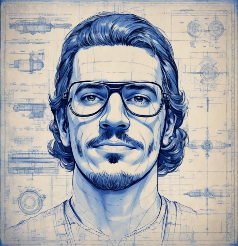 vector illustration,vector art,illustrator,artist portrait,man portraits,vector graphic,portrait background,blueprint,digital art,digital illustration,digital drawing,digital artwork,che,custom portrait,drexel,digital,pencil icon,adobe illustrator,lokportrait,engineer,Digital Art,Blueprint