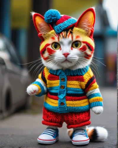 street cat,doll cat,animals play dress-up,chinese pastoral cat,cartoon cat,cute cat,cat image,cat european,knitwear,toyger,street fashion,fashionista,tiger cat,fashionable clothes,fashionable,to knit,knitting clothing,tabby cat,oktoberfest cats,funny cat,Photography,General,Fantasy