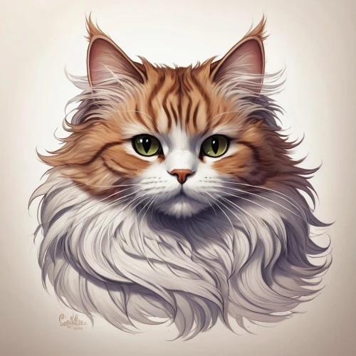 british longhair cat,norwegian forest cat,siberian cat,kurilian bobtail,domestic long-haired cat,maincoon,american bobtail,cat portrait,red tabby,american curl,pet portrait,cat vector,british longhair,breed cat,ginger cat,drawing cat,selkirk rex,tabby cat,whiskered,calico cat,Conceptual Art,Fantasy,Fantasy 17