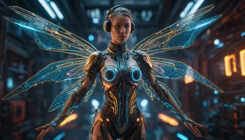 valerian,electro,symetra,archangel,cyborg,glass wings,mantis,neottia nidus-avis,biomechanical,sprint woman,artificial fly,nova,monarch,winged,humanoid,cyberpunk,exoskeleton,apiarium,cybernetics,winged insect,Photography,General,Sci-Fi