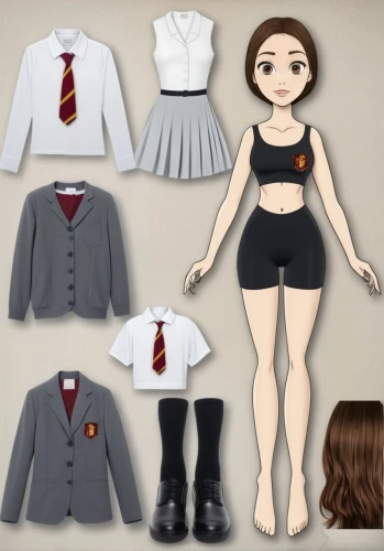 school uniform,school clothes,retro paper doll,a uniform,uniform,uniforms,warbler,nurse uniform,sewing pattern girls,martial arts uniform,sports uniform,costume design,vintage paper doll,formal wear,cheerleading uniform,chef's uniform,anime japanese clothing,doll dress,school items,formal attire,Unique,Design,Character Design