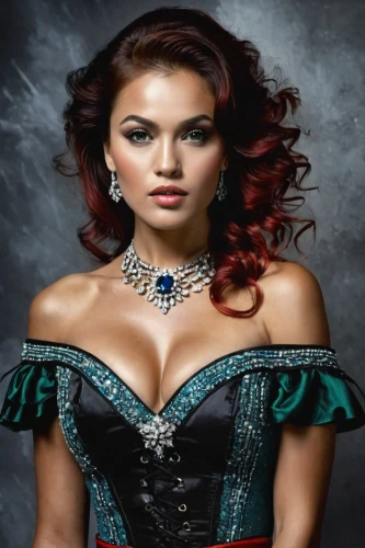 miss circassian,social,celtic queen,celtic woman,bodice,queen of hearts,breastplate,fantasy woman,jeweled,gothic portrait,beautiful young woman,bridal jewelry,princess sofia,venetia,vampire woman,beautiful women,jewelry manufacturing,princess anna,women fashion,gothic fashion,Photography,General,Cinematic