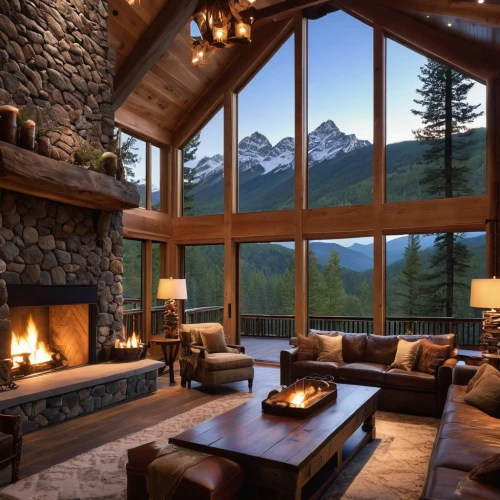 the cabin in the mountains,house in the mountains,house in mountains,alpine style,chalet,log home,fire place,log cabin,beautiful home,fireplaces,mountain hut,luxury home interior,lodge,family room,mountain huts,great room,crib,snow house,cabin,living room,Photography,General,Realistic