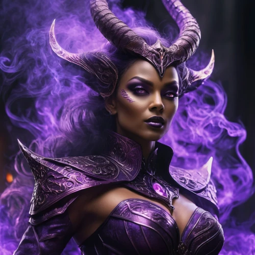 dark elf,violet head elf,malva,evil woman,the enchantress,purple,sorceress,fantasy woman,medusa,viola,fantasy portrait,horned,la violetta,evil fairy,devil,purple skin,mara,violet,purple wallpaper,lokportrait,Photography,General,Fantasy