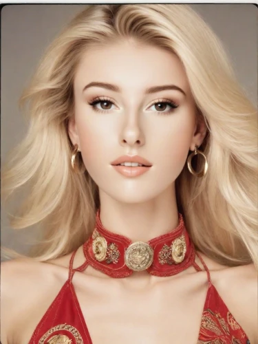 realdoll,beautiful young woman,beautiful model,eurasian,dahlia,red dahlia,blond girl,cool blonde,model beauty,female model,blonde woman,pretty young woman,lycia,vintage makeup,blonde girl,gold jewelry,dahlia dahlia,poppy red,portrait background,model