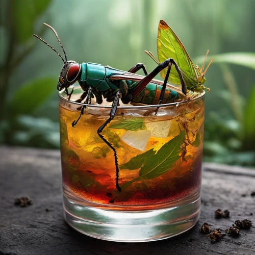cocktail garnish,shrimp cocktail,prawn cocktail,western conifer seed bug,oriental cockroach,dark 'n' stormy,stag beetles,bacardi cocktail,katydid,cocktail,locust,the stag beetle,lucanus cervus,band winged grasshoppers,classic cocktail,mantis,longhorn beetle,beer cocktail,cocktail with ice,walking stick insect,Conceptual Art,Sci-Fi,Sci-Fi 01