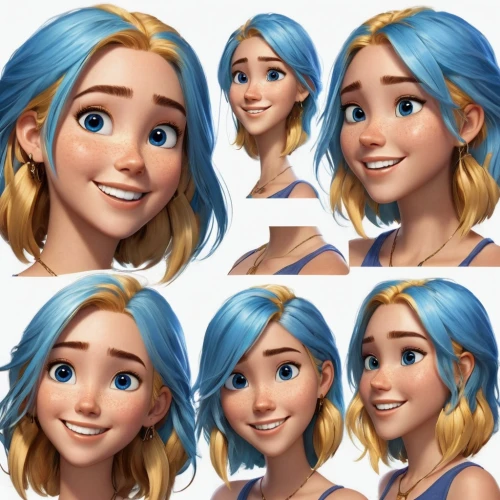 elsa,mermaid vectors,rapunzel,pixie-bob,vector girl,icon set,a girl's smile,cg artwork,vector images,disney character,cute cartoon character,vanessa (butterfly),hairstyles,the girl's face,crown icons,princess anna,fairy tale icons,vector art,elf,pixie,Unique,Design,Character Design