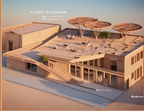 solar cell base,eco-construction,construction set,helipad,cd cover,moon base alpha-1,area 51,cube stilt houses,solar dish,3d rendering,rescue helipad,roof construction,real-estate,roof structures,sewage treatment plant,caravansary,qasr azraq,roof domes,logistics drone,kirrarchitecture,Photography,General,Realistic