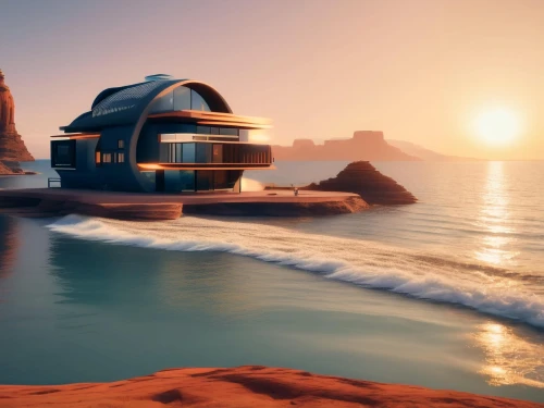 dunes house,futuristic landscape,futuristic architecture,futuristic art museum,floating huts,luxury property,floating islands,cube stilt houses,cubic house,floating island,luxury home,house by the water,holiday villa,house of the sea,beautiful home,luxury yacht,beach house,modern house,luxury hotel,modern architecture