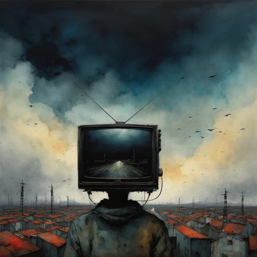 television,analog television,tv,hdtv,watch tv,panopticon,dystopian,television program,television accessory,cable television,post-apocalyptic landscape,the pollution,tv channel,dystopia,television set,post-apocalypse,lcd tv,plasma tv,virtual world,pollution,Illustration,Abstract Fantasy,Abstract Fantasy 18