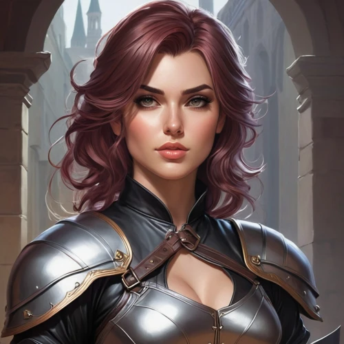 fantasy portrait,paladin,female warrior,della,cuirass,breastplate,catarina,elza,fantasy woman,eufiliya,portrait background,fantasy art,swordswoman,cg artwork,black widow,maserati,almudena,gara,game illustration,massively multiplayer online role-playing game,Conceptual Art,Fantasy,Fantasy 03