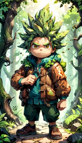 forest man,scandia gnome,forest clover,adventurer,forest king lion,garden gnome,farmer in the woods,oak,forest background,hedgehog child,mandraki,gnome,forest animal,acorn,druid,chestnut forest,hiker,woodsman,mountain guide,dwarf,Anime,Anime,Cartoon