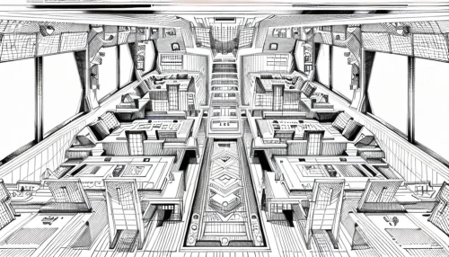 ufo interior,compartment,escher,capsule hotel,the bus space,trip computer,biomechanical,underground car park,compartments,subway system,spaceship space,panopticon,computer cluster,the vehicle interior,railway carriage,train compartment,korea subway,fractal environment,south korea subway,engine room,Design Sketch,Design Sketch,None