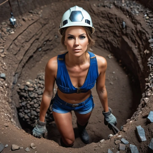 miner,crypto mining,mining,miners,female worker,mine shaft,bitcoin mining,open pit mining,dig a hole,coal mining,archaeological dig,gold mining,excavation,caving,construction helmet,kö-dig,geologist,iron ore,excavation work,blue-collar worker,Photography,General,Realistic