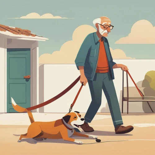 pensioner,dog illustration,elderly man,companion dog,dog walker,old couple,walking dogs,boy and dog,elderly person,elderly people,older person,grandpa,galgo español,old age,dog walking,veterinarian,old man,grandparents,pensioners,care for the elderly,Illustration,Vector,Vector 05