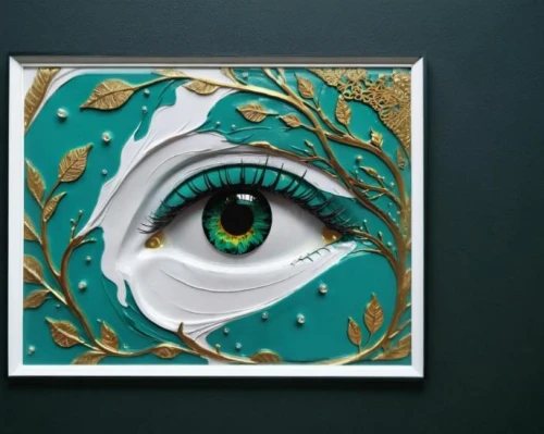 peacock eye,framed paper,frame illustration,watercolor frame,paper frame,paper art,glitter fall frame,watercolour frame,gold foil art,art nouveau frame,botanical frame,decorative frame,abstract eye,baku eye,ivy frame,gold frame,copper frame,floral and bird frame,clover frame,floral frame