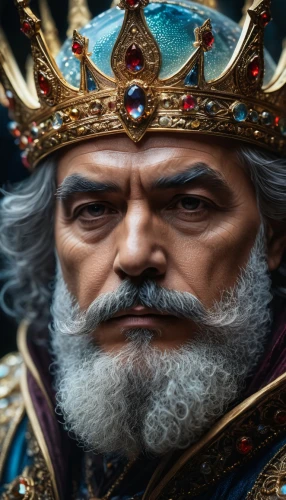 king lear,the emperor's mustache,emperor,poseidon god face,athos,tyrion lannister,conquistador,king caudata,sultan,odin,king ortler,father frost,the ruler,king crown,poseidon,genghis khan,god of the sea,king david,imperial crown,vladimir,Photography,General,Fantasy