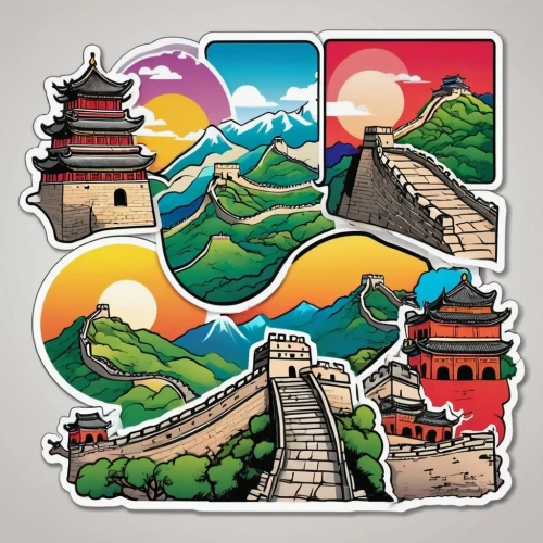 great wall,great wall wingle,china,great wall of china,chinese icons,chinese background,huashan,qinghai,asia,shaanxi province,nanjing,nepal,taiwan,wall calendar,clipart sticker,chinese clouds,south korea,guizhou,destinations,wall sticker,Unique,Design,Sticker