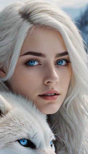 white rose snow queen,the snow queen,arctic fox,blue eyes,elsa,cat with blue eyes,white walker,ice queen,blue eye,winterblueher,heterochromia,the blue eye,eternal snow,suit of the snow maiden,ice princess,snow hare,white fur hat,arctic,women's eyes,swath,Photography,Documentary Photography,Documentary Photography 08