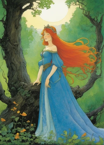 merida,rusalka,celtic woman,rapunzel,faerie,fae,fantasia,a fairy tale,fairy tale,ariel,cinderella,faery,fairytale,fairy queen,fairy tale character,rosa 'the fairy,children's fairy tale,enchanted,dryad,fairy tales,Illustration,Realistic Fantasy,Realistic Fantasy 04