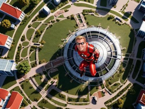 lensball,vertigo,macroperspective,daredevil,deadpool,spider-man,bird's eye view,360 °,spider man,360 ° panorama,playground slide,man in red dress,helicopter pilot,spiderman,iron-man,red super hero,observatory,red balloon,drone photo,drone shot