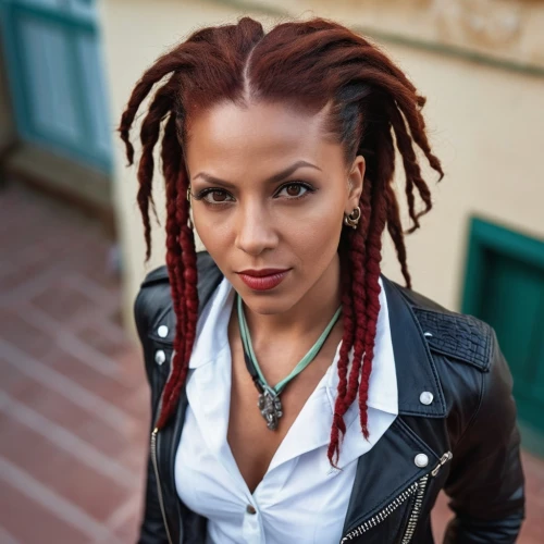 toni,simone simon,orlova chuka,dreadlocks,rasta braids,leather jacket,maria bayo,greta oto,rhonda rauzi,black widow,iai lavi,neottia nidus-avis,andrea vitello,red hair,riopa fernandi,red-haired,mohawk hairstyle,artificial hair integrations,ester williams-hollywood,twists,Photography,General,Realistic