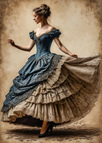 hoopskirt,crinoline,twirl,folk-dance,flamenco,overskirt,victorian lady,country dress,country-western dance,square dance,vintage woman,girl in a long dress,twirls,a girl in a dress,dancer,ball gown,ballet don quijote,little girl twirling,dance,ballet master,Photography,General,Fantasy