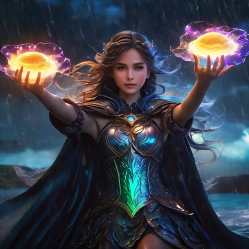 monsoon banner,sorceress,blue enchantress,the enchantress,fantasy woman,goddess of justice,dodge warlock,cg artwork,fantasy picture,summoner,mage,fantasy portrait,show off aurora,jaya,druid,nebula guardian,runes,zodiac sign libra,fantasy art,symetra,Photography,General,Fantasy