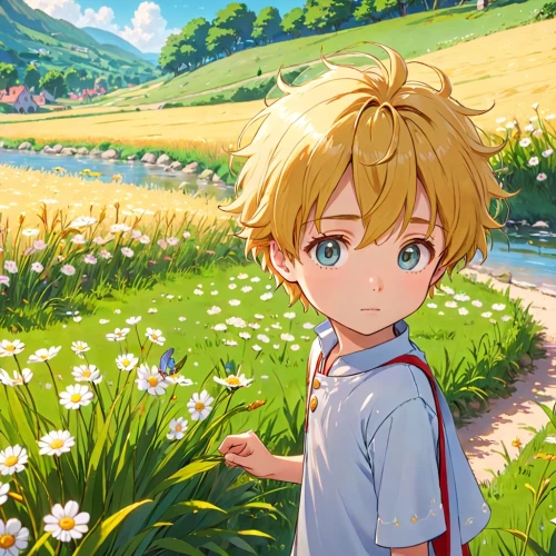 darjeeling,springtime background,spring background,dandelion field,farm background,dandelion background,flower field,summer background,children's background,picking flowers,field of flowers,flower background,flowers field,lily of the field,in the tall grass,blooming field,daffodil field,dandelion meadow,countryside,lilly of the valley,Anime,Anime,Traditional
