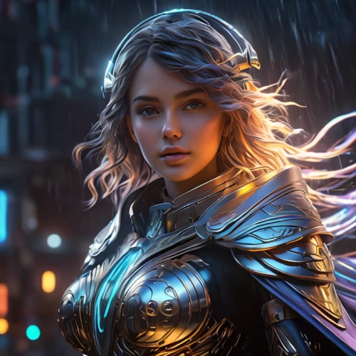 monsoon banner,cg artwork,sci fiction illustration,golden rain,visual effect lighting,goddess of justice,full hd wallpaper,nova,valerian,fantasy woman,silver rain,libra,fantasy portrait,wonder woman city,world digital painting,female warrior,fantasy art,fantasia,digital compositing,electro,Photography,General,Sci-Fi