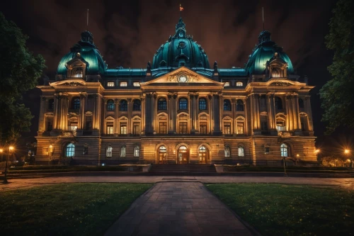 tweed courthouse,kunsthistorisches museum,palace of parliament,palace of the parliament,legislature,the lviv opera house,statehouse,belfast,berlin cathedral,seat of government,night photography,stately home,semper opera house,victorian,courthouse,grand master's palace,kurhaus,capital building,court house,the royal palace,Photography,General,Fantasy
