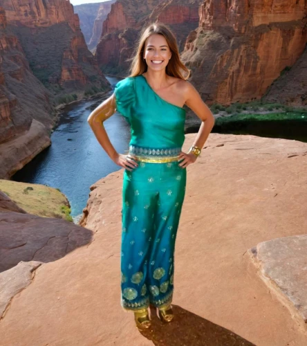 glen canyon,angel's landing,celtic woman,green mermaid scale,bright angel trail,girl in a long dress,celtic queen,horseshoe bend,arizona,lake powell,native american,jade,bryce canyon,grand canyon,sarong,indian woman,genuine turquoise,long dress,sedona,american indian,Female,Australians,Straight hair,S,Happy,Underwear,Outdoor,Canyon