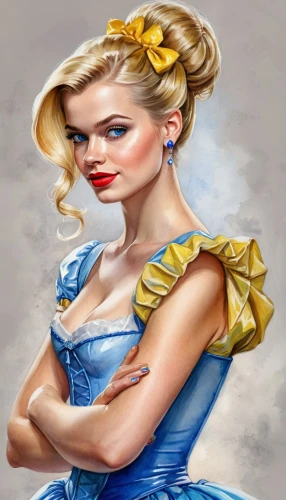 watercolor pin up,cinderella,pin-up girl,fairy tale character,pin up girl,retro pin up girl,fashion illustration,hoopskirt,elsa,alice,pin up,pin-up,pin-up girls,retro pin up girls,pin ups,jessamine,pinup girl,fantasy portrait,valentine pin up,pin-up model,Illustration,Paper based,Paper Based 24