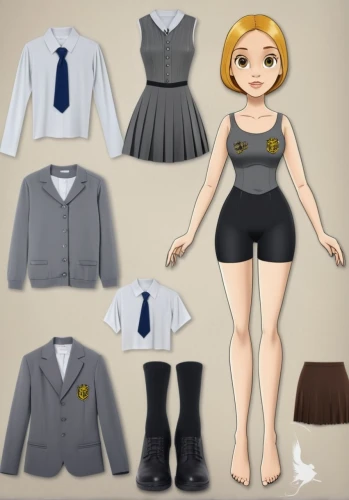 school uniform,nurse uniform,school clothes,retro paper doll,sewing pattern girls,a uniform,uniforms,women's clothing,chef's uniform,ladies clothes,sports uniform,martial arts uniform,fashion vector,school items,women clothes,uniform,anime japanese clothing,doll dress,3d model,costume design,Unique,Design,Character Design