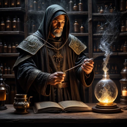 candlemaker,apothecary,fortune teller,watchmaker,fortune telling,alchemy,divination,clockmaker,spell,magus,ball fortune tellers,the abbot of olib,tinsmith,shopkeeper,wizard,divine healing energy,potions,the collector,magic grimoire,mage