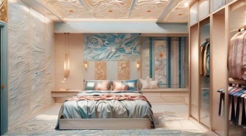 canopy bed,room divider,sleeping room,bedroom,interior design,walk-in closet,guest room,luxury bathroom,children's bedroom,interior decoration,bridal suite,ornate room,great room,wall plaster,modern room,four-poster,the little girl's room,contemporary decor,room newborn,japanese-style room