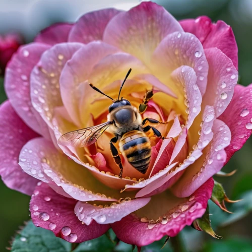 rose beetle,hover fly,hornet hover fly,syrphid fly,pollination,japanese beetle,bee,hoverfly,flower nectar,pollinator,pollinating,rosa xanthina,silk bee,giant bumblebee hover fly,pollen,flower fly,zebra rosa,rosa dumalis,honey bee,honeybee,Photography,General,Realistic