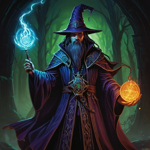 magus,dodge warlock,wizard,the wizard,witch's hat icon,magistrate,magic grimoire,mage,debt spell,witch ban,undead warlock,grimm reaper,sorceress,wizards,gandalf,candlemaker,witch's hat,spell,divination,cauldron,Illustration,Realistic Fantasy,Realistic Fantasy 45
