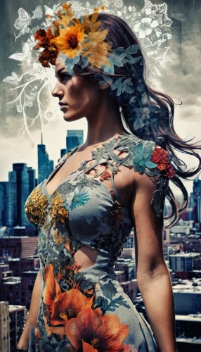 image manipulation,girl in flowers,photomanipulation,photo manipulation,vintage floral,faery,digital compositing,photomontage,floral composition,spring equinox,girl in a wreath,fantasy woman,floral wreath,elven flower,fantasy art,faerie,floral background,decorative figure,flowers celestial,flower fairy,Conceptual Art,Fantasy,Fantasy 26