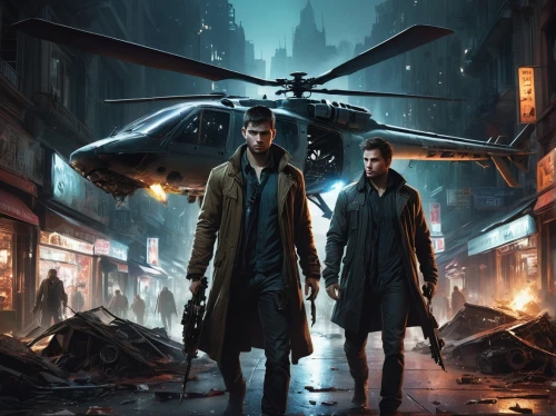 trench coat,overcoat,game art,game illustration,sci fiction illustration,capital cities,star-lord peter jason quill,cd cover,helicopters,angels of the apocalypse,pandemic,helicopter,concept art,black city,action-adventure game,warsaw uprising,old coat,coat,citizens,the pandemic,Conceptual Art,Fantasy,Fantasy 11