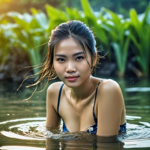 vietnamese woman,vietnamese,nymphaea,water nymph,girl on the river,vietnam,vietnam's,asian woman,miss vietnam,asian girl,water lilly,water lotus,thermal spring,cambodia,paddler,wet girl,vietnam vnd,the blonde in the river,laos,photoshoot with water,Photography,General,Realistic