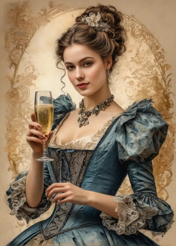 victorian lady,woman drinking coffee,a glass of wine,a glass of champagne,barmaid,wineglass,female alcoholism,romantic portrait,a charming woman,vintage woman,absinthe,a glass of,lady of the night,apéritif,jane austen,aristocrat,glass of wine,goblet,cinderella,vintage female portrait,Photography,General,Fantasy
