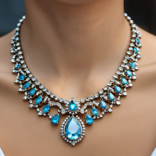 genuine turquoise,necklace,jeweled,pearl necklace,jewelry（architecture）,jewels,drusy,diadem,jasmine blue,necklaces,pearl necklaces,house jewelry,gift of jewelry,jewellery,color turquoise,love pearls,collar,diamond pendant,necklace with winged heart,semi precious stone,Photography,General,Realistic