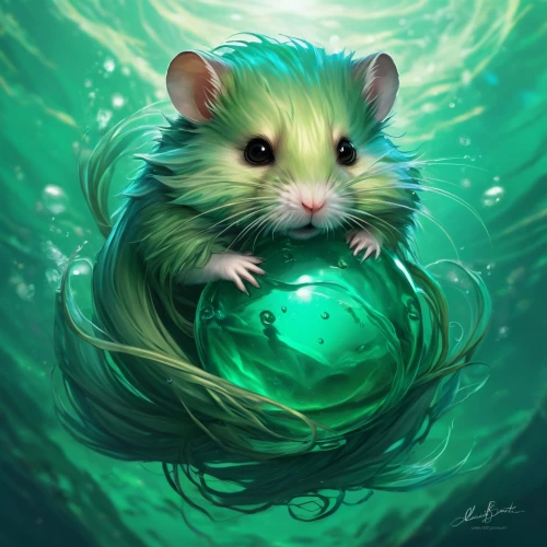 color rat,hamster,water creature,green pufferfish,lab mouse icon,patrol,beaver rat,little planet,hamster buying,musical rodent,amur hedgehog,pet portrait,cuthulu,hamster wheel,rodentia icons,hedgehog,ferret,emerald,guineapig,bulbasaur,Conceptual Art,Fantasy,Fantasy 17