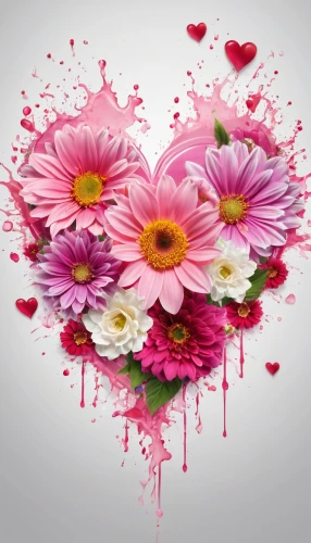 flowers png,flower background,floral heart,pink floral background,flower painting,flower art,floral digital background,flower illustrative,two-tone heart flower,valentine flower,hearts color pink,pink daisies,paper flower background,colorful heart,floral background,flower wall en,heart background,heart pink,kiss flowers,heart clipart
