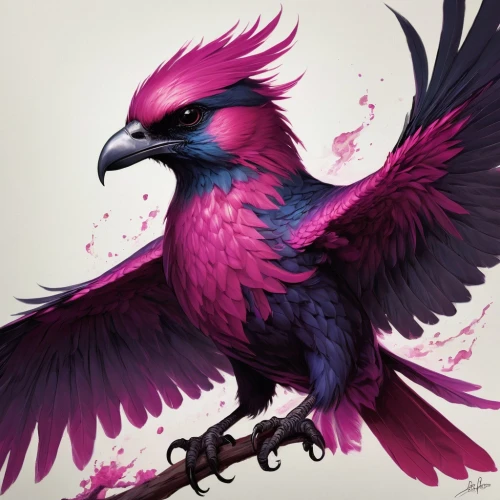 pink quill,the hummingbird hawk-purple,galah,magenta,gryphon,raven rook,pink robin,ornamental bird,wing purple,feathers bird,bird png,raven bird,an ornamental bird,purple and pink,ravens,purple,king of the ravens,harpy,griffon bruxellois,pink-purple,Conceptual Art,Fantasy,Fantasy 17