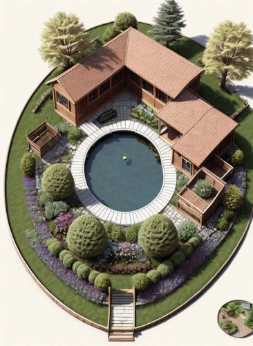 garden elevation,landscape plan,landscape design sydney,pool house,landscape designers sydney,garden design sydney,3d rendering,circle design,round house,swim ring,architect plan,house drawing,landscaping,mid century house,house floorplan,floorplan home,garden pond,outdoor pool,villa,layout